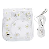 Miokycl 透明 小型 カメラバッグ PVCケース ショルダーストラップ付き Fujifilm Mini 11/9/8用, モダン。