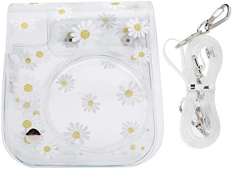 Fayomet Small Camera Bag PVC Case PVC Camera Carrying Bag Protective Case with Shoulder Strap for Fujifilm Instax Mini 11 9 8 Removable Lens Cover