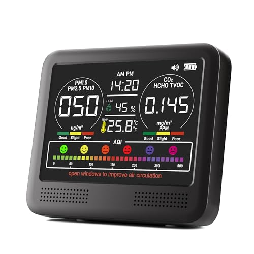 16-in-1 Indoor Air Quality Monitor with...