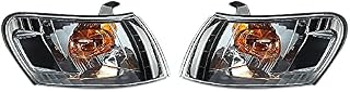 Lahdrhab 2 luces de esquina delantera para coche, color negro, para AE100 E100 AE101 1993-1997, lámpara de señal sin arnés de cables