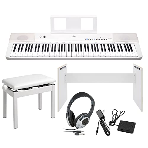 Amazon | JOY DP-881 ホワイト 電子ピアノ 88鍵盤 ヘッドホン・専用