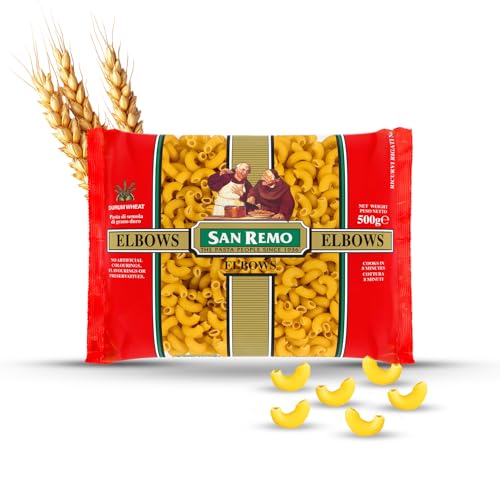 Image of San Remo Elbows Pasta- 500gms | Durum Wheat Semolina | No Maida | 100% Australian ingredients | Hollow & Ridged for Flavourful Bites | Bakes, Salads, Soups | Vegan-Friendly