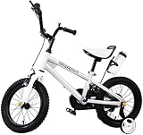MuGuang 14" Kids Bicycles with Training Wheels Freestyle BMX Bicycle 14 Inch Children's Bicycle for