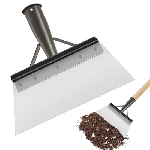 Pelle Jardinage, Pelle de Nettoyage de Jardin Outil de Désherbage Grattoir à Percussion 20cm sans Poignée en Bois