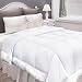 Adoric Down Alternative Comforter King Size White Quilted Duvet Insert Comforter with Corner Tabs, Dust Mite Resistant and Comfortable