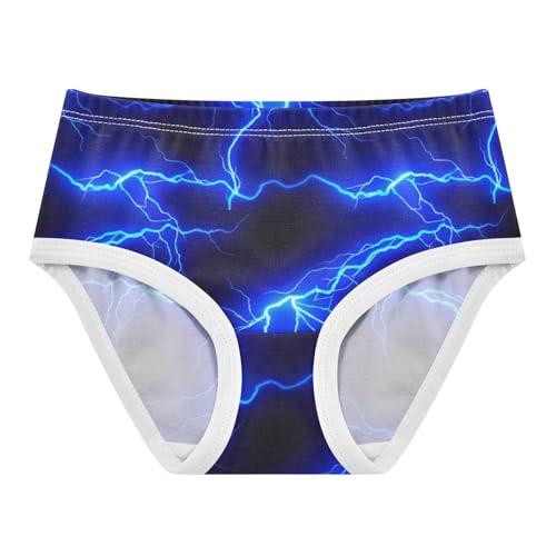 Cotton Toddler Underwear Floral Blue Lightning Black Girl Panties Cute Fun Print Briefs Undies Kids 2t