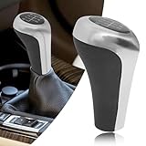 BLAKAYA Compatible with 6 Speed Plastic Chrome Texture Manual Gear Shift Knob Head Cover for BMW X1 X3 X5 F20 F30 E81 E82 E83 E85 E90 E91 E92 E93 E30 E32 E34 E36 E38 E39 E46