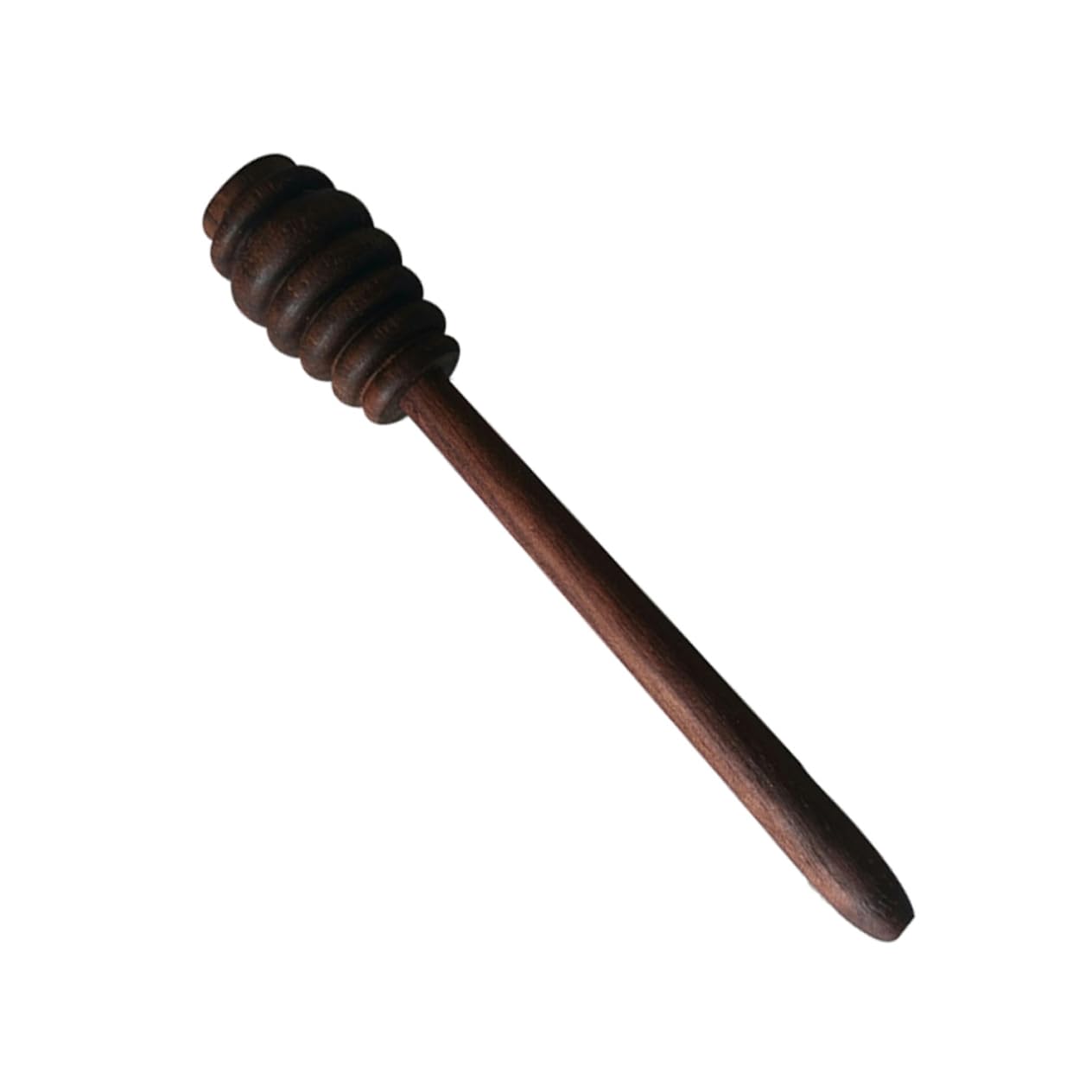 LALADEFIEE Honey Stirrer Stick Natural Dark Walnut Honey Dipper Wand for Syrup Jam and Milk Tea Reusable Washable Smooth Design for Home Restaurant Use
