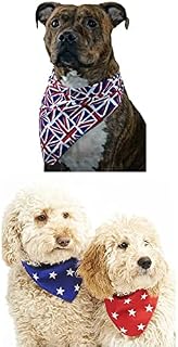 Pet Pooch Boutique Union Jack Bandana for Dog, Small/Medium