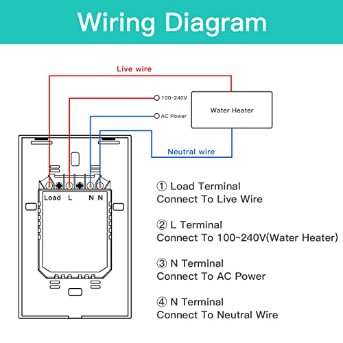 Bseed DS-162WUS11 Smart Water Heater Switch,Work thumb #6