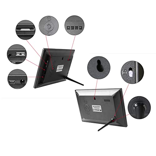 Cadre Photo Numérique 9 Pouces Noir avec Écran IPS HD et Télécommande - 6