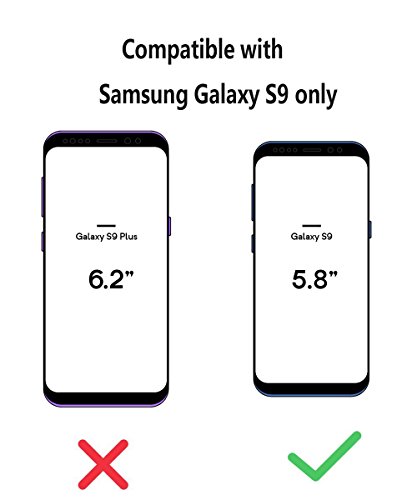 Spevert Case For Galaxy S9 Case Flower Pattern Printed Clear Design Transparent Hard Back Case With Soft Tpu Bumper Cover Case For Samsung Galaxy S9 2018 Released - Lace #TOP5