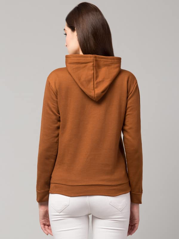 Image of Women's Fleece Plain Hoodie