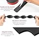 Lsydgn Gummistreifen Selbstklebend, Neopren Gummimatte Gummiplatte, 2mm*25mm*3m Dichtungsband Selbstklebend, Vollgummi Gummiprofil Für Dichtungen, Diy, Bodenbeläge Schutz, Anti-Vibration, Anti-Rutsch