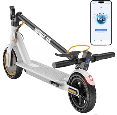 WERHY Electric Scooter, 500W/350W Powerful Motor & 19 MPH Top Speed, 16/25 Miles Range, Folding E Scooter with Dual Braking for Teens and Adults
