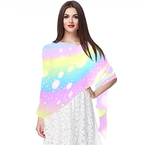 Foulard en mousseline de soie écharpe imprimée motif chiens étole légère femme multicolore