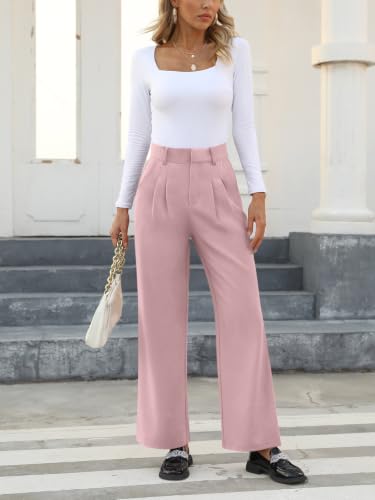 Image of NIMIN High Waisted Work Pants for Women Business Casual Outfits 2026 Office Dress Pants Trousers with Pockets