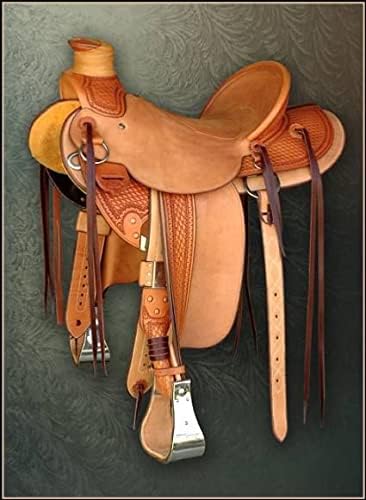 Handmade Wade Tree A Fork Premium Western Saddles for Horses Equipment Leather Roping Ranch Work Equestrian Trail Horse Saddles Tack Size: 16" inches Seat