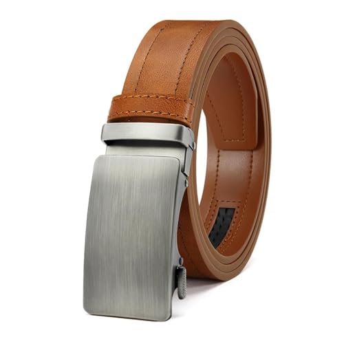 Ceinture pour homme boucle automatique métal cuir synthétique homme d'affaires décontracté luxe