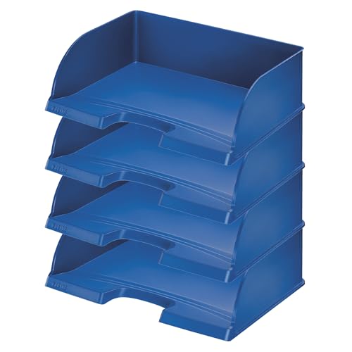 Corbeille à courrier de qualité supérieure Leitz 52190035 bleu A4