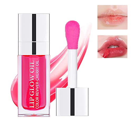 Plumping Lip Oil, Hydrating Lip Gloss Tinted Lip Balm Lip Care Transparent Toot Lip Oil, Long Lasting Nourishing Lip Glo