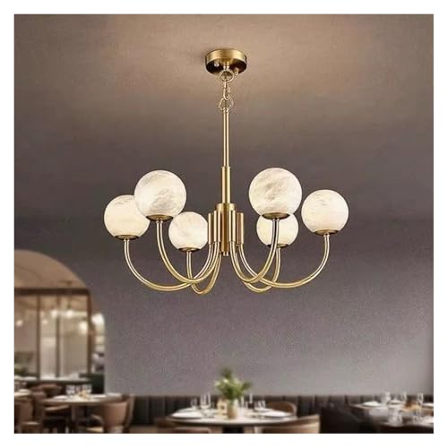 Lustre boule à bulles réglable en intensité pour salon chic