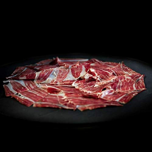 Hand Carved Iberico Ham Pata Negra 100% Natural - 100 grams Iberico Ham Slices Cured 36+ Months - Spanish Ham Jamon Iberico Sliced