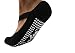 Andee Women's No Slip Crossover Yoga Pilates Socks- One Size (Black)