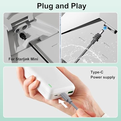 Cable de 5 m para Starlink Mini de corriente continua impermeable 3