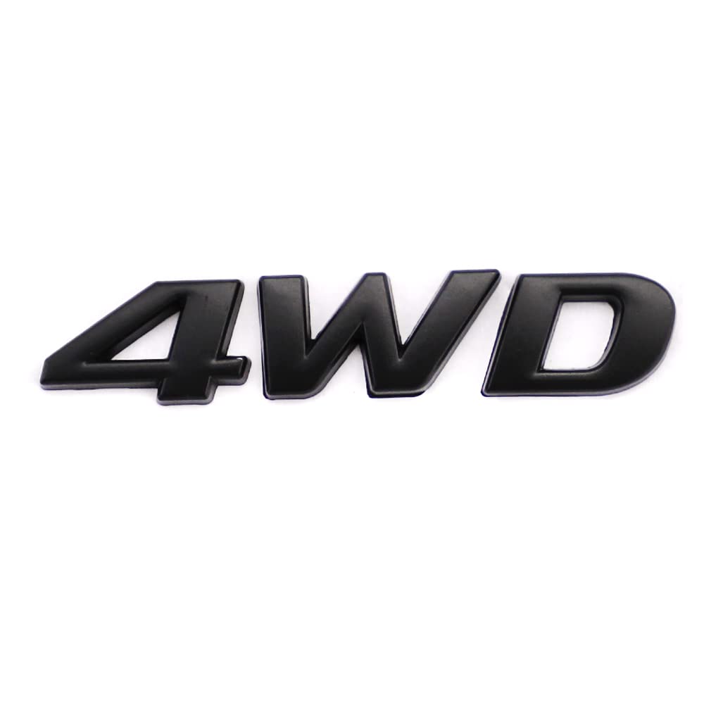 4WD Emblem 3D Metal Decal Car Side Rear Front Trunk Door Fender Bumper Badge Decal Sticker for Off Road SUV Auto Truck
