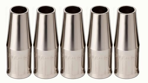 Image of Gas Nozzle KP3075-1-50F 1/2" ID Flush Compatible with Lincoln Electric Magnum PRO 100L PRO 175L, & Spool Gun 100SG Parts 5pk