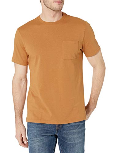 Amazon Brand - Goodthreads Men's Heavyweight Oversized Short-Sleeve Crewneck T-Shirt, Tan, Large