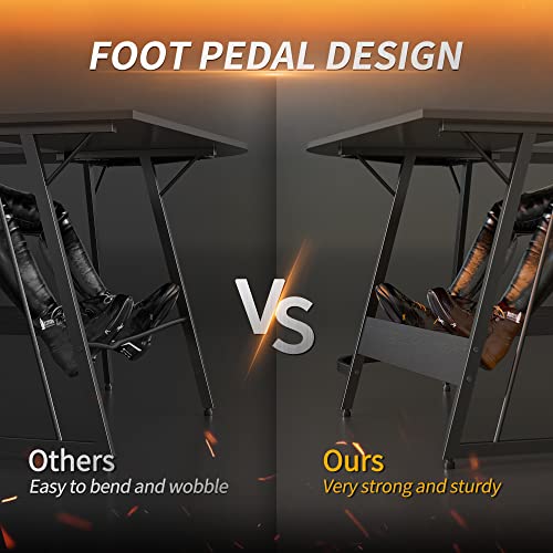 Cubiker L Shaped Desk, Computer Corner Desk, Gaming Desk With Monitor Stand, Home Office Study Writing Workstation, Space-Saving, Black #TOP4