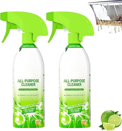 2026 New Kitchen Cleaning Spray, Electrolytic Ion Kitchen Cleaning Spray, Natural Formula, Suitable for Ovens, Stovetops, and Ra