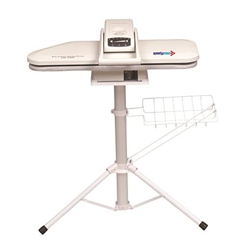 Speedypress Avancée Presse à Repasser Vapeur à Capeur avec Support/Socle de Taille Double (80cm x 31cm, 1,600watt) pour Un Repassage Super Rapide (+ Y Compris Les Accessoires Gratuits)