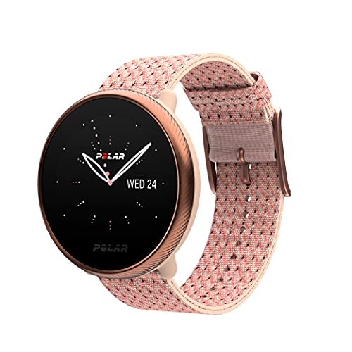 POLAR IGNITE2 ローズゴールドピンク S フィットネス スマート ウォッチ GPS手首型 心拍計 回復 睡眠 分析 音楽 天気 スマート通知 90085186