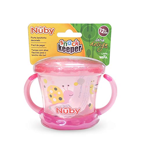 Porta Lanchinho Decorado, Nûby, Rosa