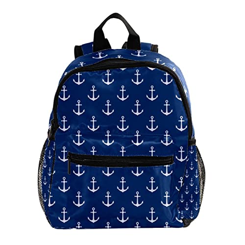 Sac à dos enfants motif ancres marines pour les sorties scolaires et le goûter