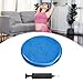 kowaku Balance Mat, Yoga Mat, Wiggle Seat, Thickened Inflated Balance Disc Stability Flat Pad for Fitness Gym Men Women Exercise, Blue