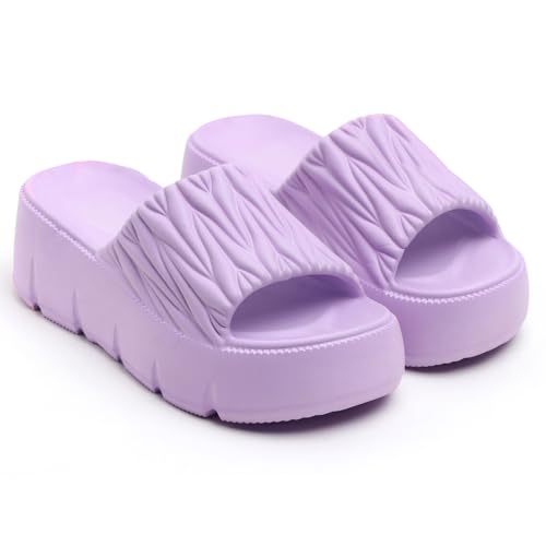 Image of EVA Women Slider | Lightweight Cushioned Slip-On Slides | Anti-Skid, Water-Friendly, Quick-Dry | Indoor /Outdoor Comfort
