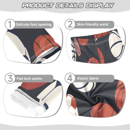 Toddler Girls Leggings Printed Yoga Pants Leggings Sports Balls Seamless for Kids3