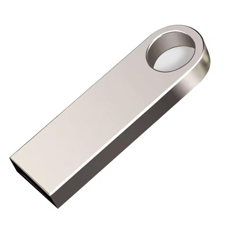 Image of 128gb Mini Metal USB Flash Drive, Silver, USB 2.0 Interface, High Speed Data Transfer, Keychain, Corporate Gifting, 1Pc, Bulk Customizable Pendrive