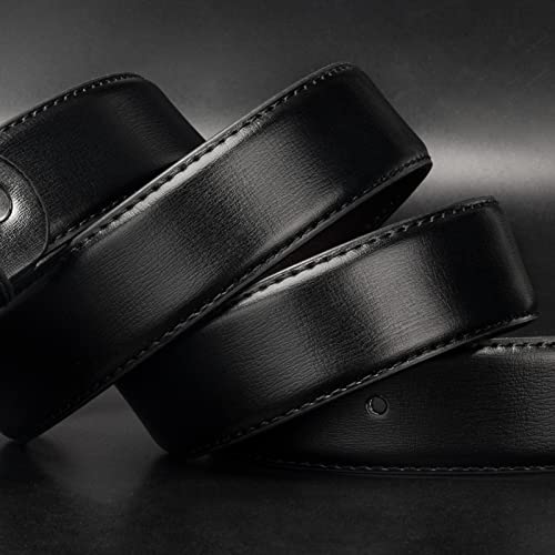 maikun Black Leather Belts for Men,Mens Belts Leather Black - Image 5