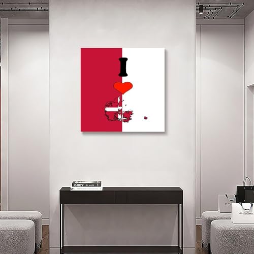 Cuadro de lienzo de Dinamarca de 20x20 para decorar la sala de estar o el dormitorio 6