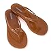 CUSHIONAIRE Splash Jelly Flip Flops for Women With Flexible Sole, Soft Footbed Summer Sandals for Women 2026, WHISKEY 7