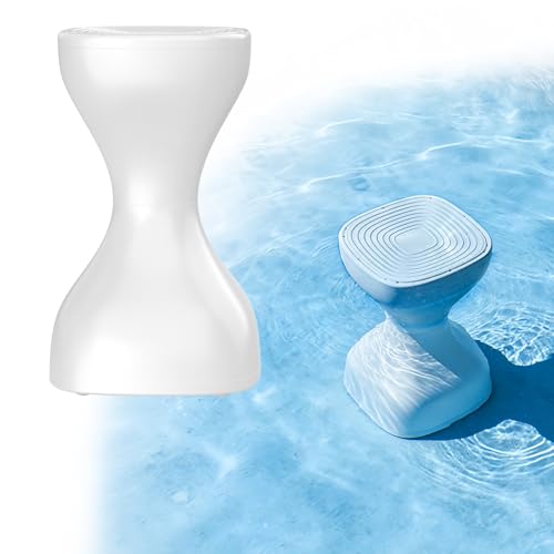 26 Pool Stools for Underwater Pre-Weighted Pool Bar Stool Prevents Floating Easy Assembly Non-Float Submersible Seats Vinyl-Safe Waterproof Chairs for Inground Pool Sun Shelf & Patio-White