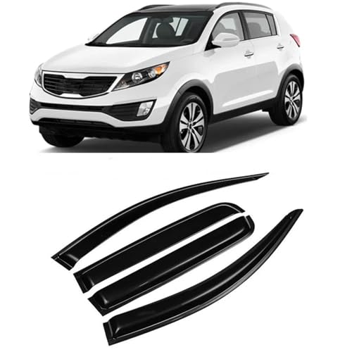 Déflecteur de vent voyage en Kia Sportage R vitre ouverte sans buée