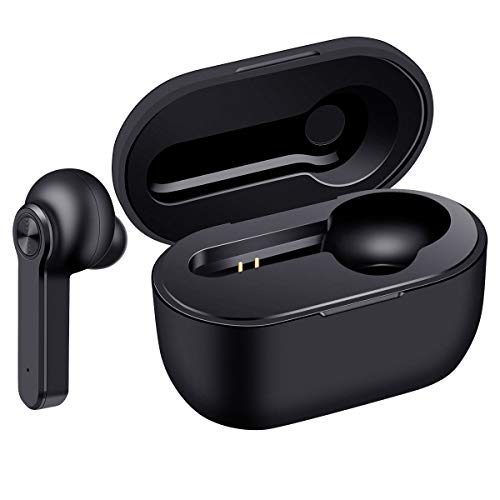 Wireless Bluetooth 5.0 Single Ear Earbud in-Ear Headset Hands Free Headphone for Cell
