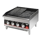 Vollrath 407302 Cayenne 24-Inch Countertop Charbroiler, Stainless Steel - 80,000 BTU