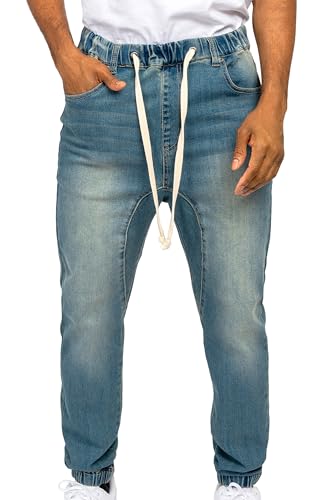 Victoria para hombre Drop entrepierna Jogger Denim pantalones jg803 - Azul -